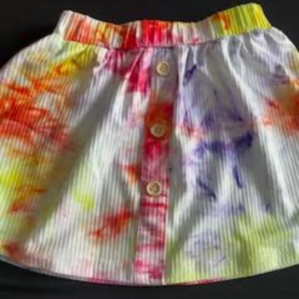 Toddler Girls 2-Piece Tie Dye Tank Top & Skirt Set – Size 18–24 Months – NWT